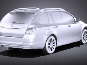 Skoda Octavia Combi 2015 vray 3D Model