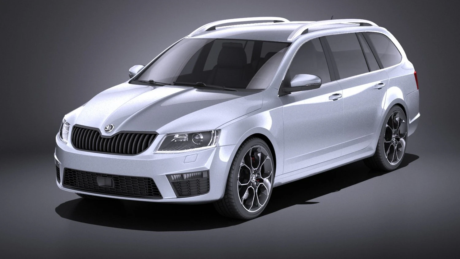 Skoda Octavia RS Combi 2015 vray 3D Model .c4d .max .obj .3ds .fbx .stl .blend 