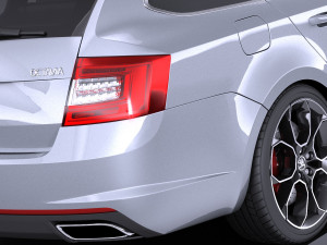 Skoda Octavia RS Combi 2015 vray Modello 3D