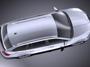 Skoda Octavia RS Combi 2015 vray Modello 3D