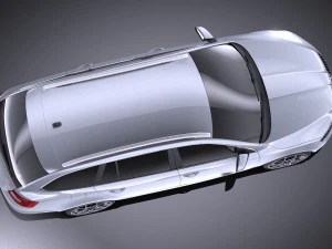 Skoda Octavia RS Combi 2015 vray 3D Model