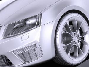 Skoda Octavia RS Combi 2015 vray Modello 3D