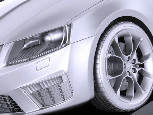 Skoda Octavia RS Combi 2015 vray 3D Model