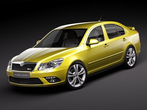 Skoda Octavia RS Sedan Modelo 3D .c4d .max .obj .3ds .fbx .stl .blend