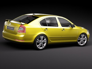 Skoda Octavia RS Sedan Modelo 3D