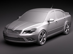 Skoda Octavia RS Sedan Modelo 3D