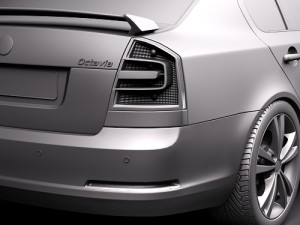 Skoda Octavia RS Sedan Modelo 3D