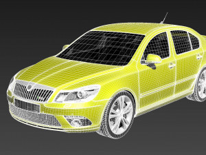 Skoda Octavia RS Sedan Modelo 3D