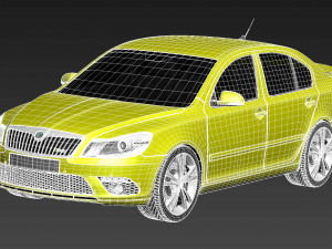Skoda Octavia RS Sedan Modelo 3D