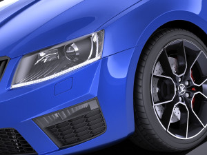 Skoda Octavia RS Sedan 2015 vray 3D 모델