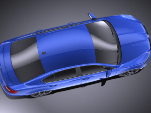 Skoda Octavia RS Sedan 2015 vray 3D 모델