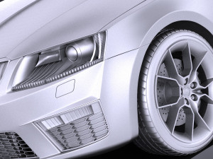 Skoda Octavia RS Sedan 2015 vray 3D 모델