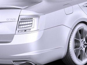 Skoda Octavia RS Sedan 2015 vray 3D 모델