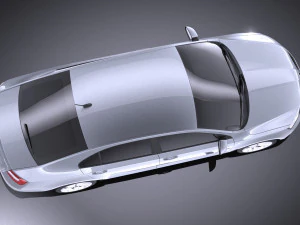 Skoda Rapid 2016 VRAY 3D Model