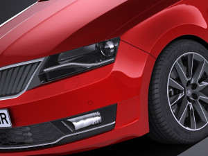 Skoda Rapid Spaceback 2018 3Dモデル