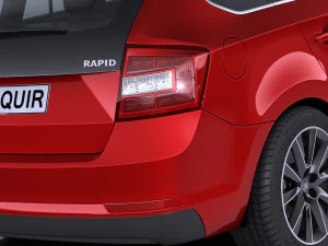 Skoda Rapid Spaceback 2018 3D Model
