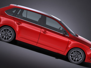 Skoda Rapid Spaceback 2018 3Dモデル
