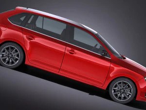 Skoda Rapid Spaceback 2018 3D Model