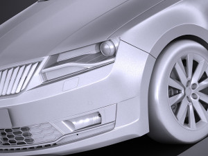 Skoda Rapid Spaceback 2018 3Dモデル