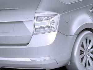 Skoda Rapid Spaceback 2018 3Dモデル