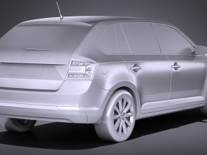 Skoda Rapid Spaceback 2018 3Dモデル