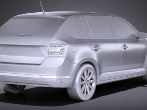 Skoda Rapid Spaceback 2018 3D Model