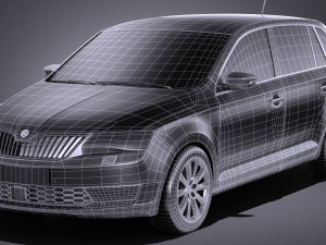 Skoda Rapid Spaceback 2018 3Dモデル