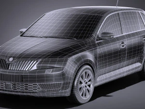 Skoda Rapid Spaceback 2018 3D Model
