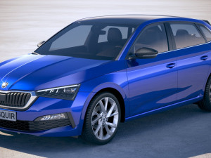 Skoda Scala 2019 3D Model