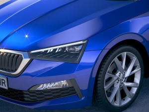 Skoda Scala 2019 3D-Modell