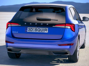 Skoda Scala 2019 3D Model