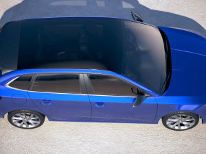 Skoda Scala 2019 3D Model