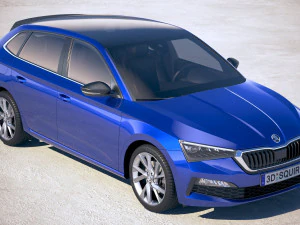Skoda Scala 2019 3D Model