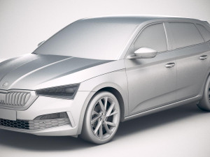 Skoda Scala 2019 3D-Modell