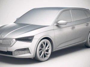 Skoda Scala 2019 3D Model