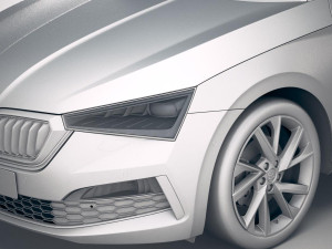 Skoda Scala 2019 3D-Modell