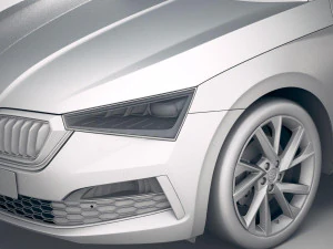 Skoda Scala 2019 3D Model