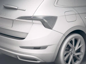 Skoda Scala 2019 3D Model