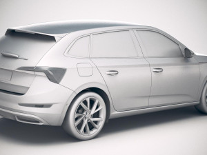 Skoda Scala 2019 3D-Modell