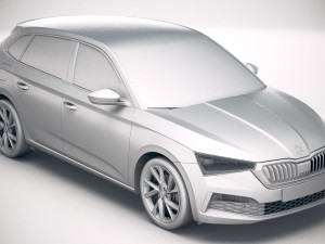 Skoda Scala 2019 3D-Modell