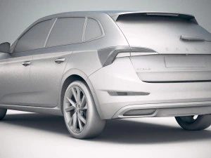 Skoda Scala 2019 3D Model