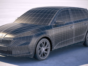 Skoda Scala 2019 3D-Modell