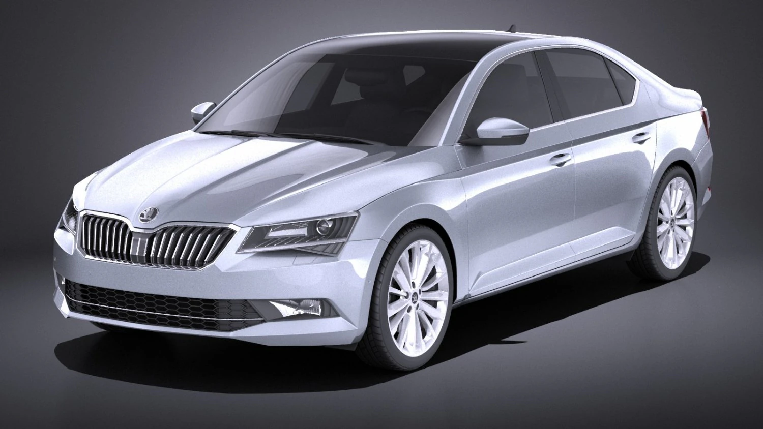 Skoda Superb 2017 vray 3D Model .c4d .max .obj .3ds .fbx .stl .blend