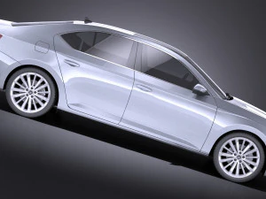 Skoda Superb 2017 vray 3D Model