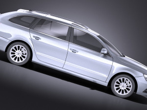 Skoda Superb Combi 2014 vary 3D मॉडल