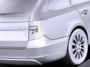 Skoda Superb Combi 2014 vary 3D मॉडल