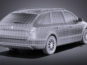 Skoda Superb Combi 2014 vary 3D मॉडल