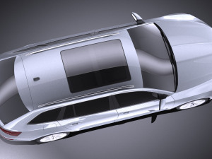 Skoda Superb Kombi 2017 vray 3Dモデル