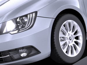 Skoda Superb Sedan 2014 vray 3D 모델