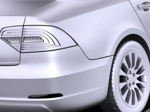 Skoda Superb Sedan 2014 vray 3D Model